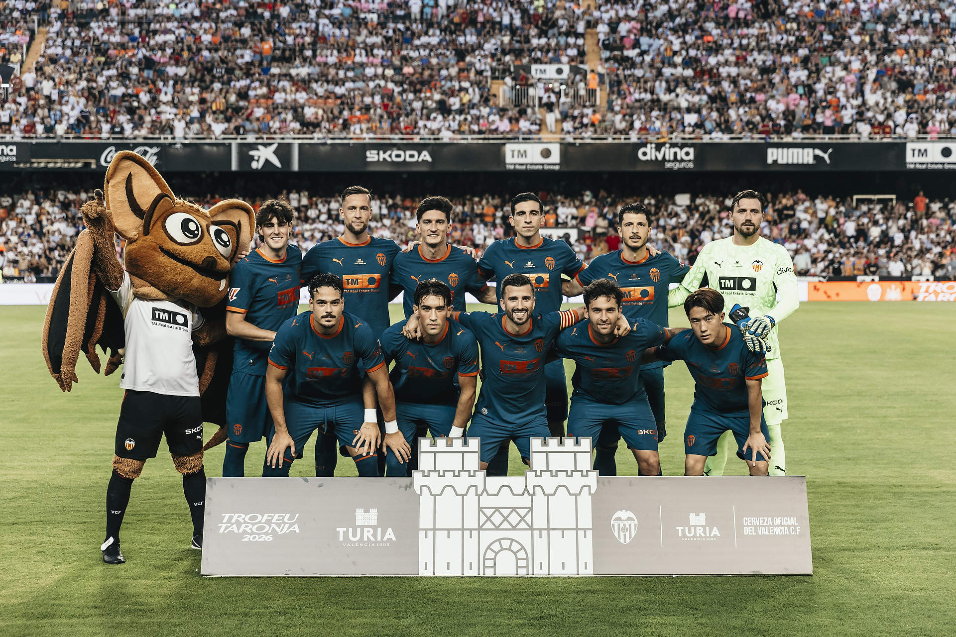Once titular del Valencia CF